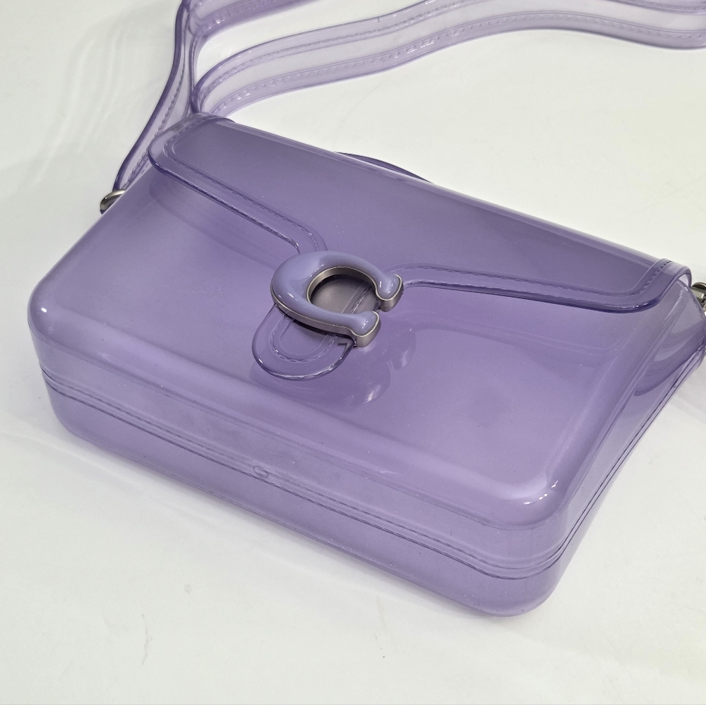 NEW COACH JELLY TABBY BAG - LIGHT VIOLET PURPLE - Picture 3 of 12